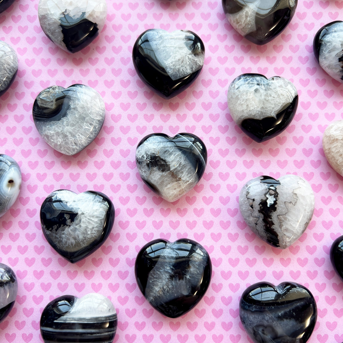Black Sardonyx Heart