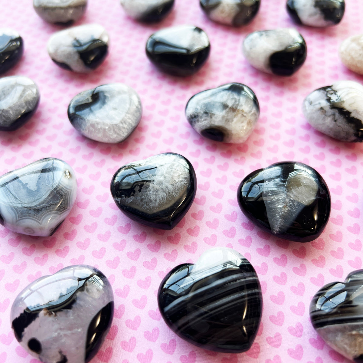 Black Sardonyx Heart