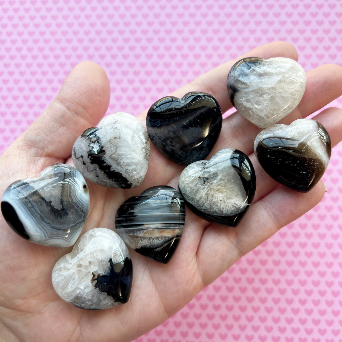 Black Sardonyx Heart