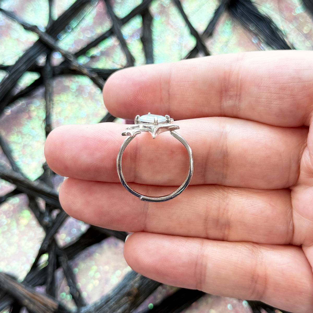 Ethiopian Opal Star Ring