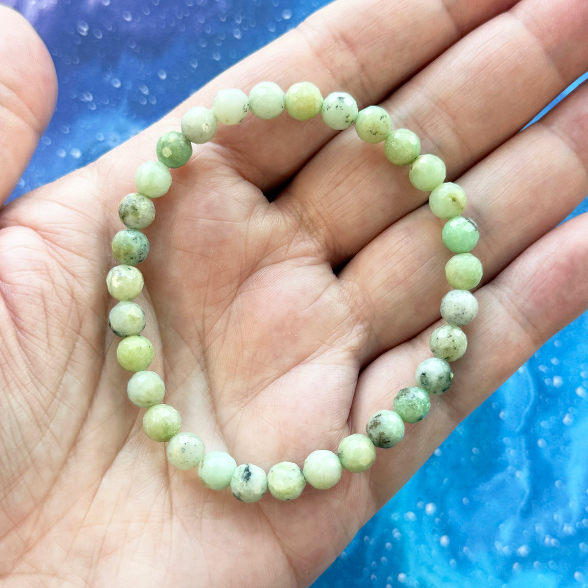 Faceted Chrysoprase Bracelet