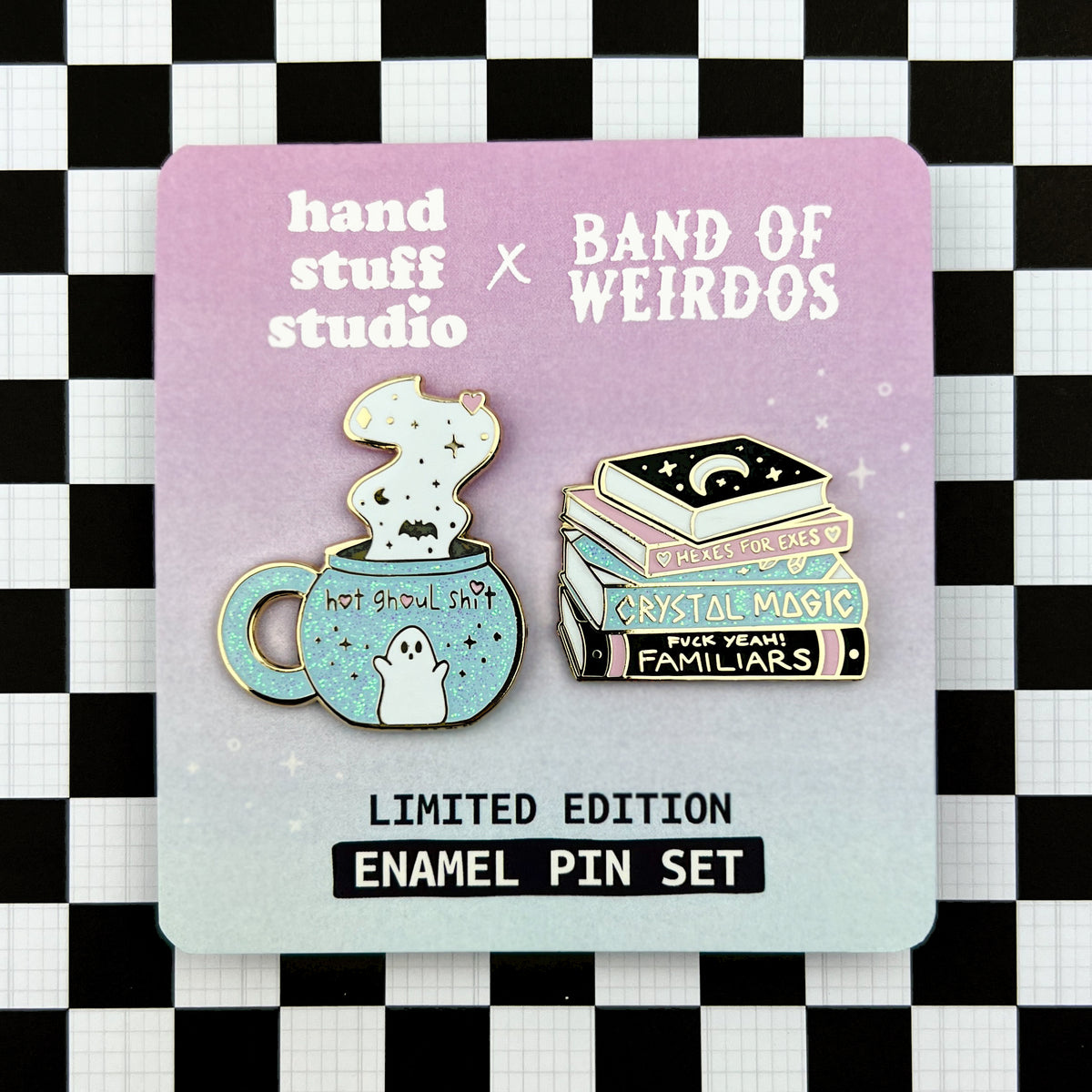 Hand Stuff Studio Collab // Enamel Pin Set