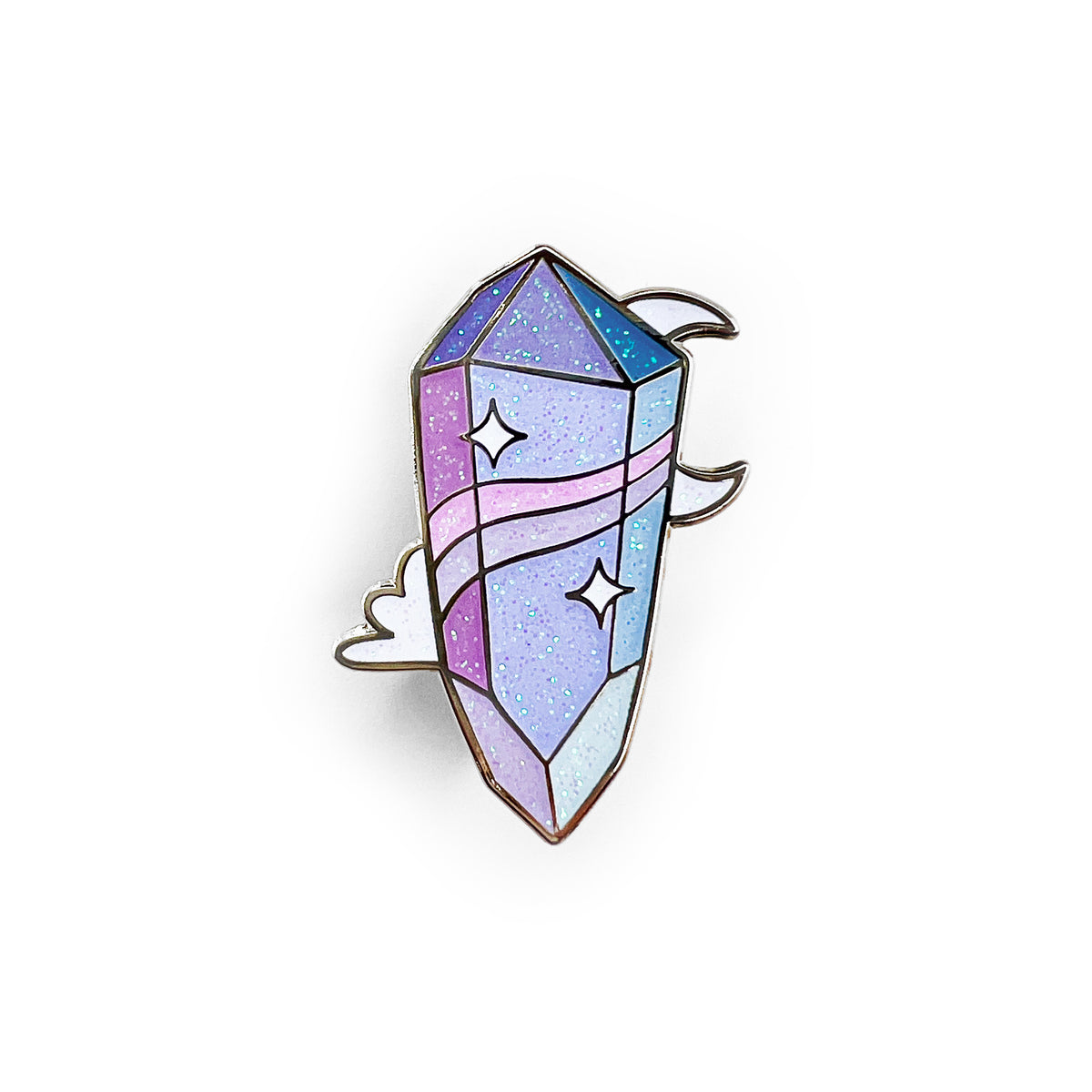 Amethyst Crystal // Enamel Pin