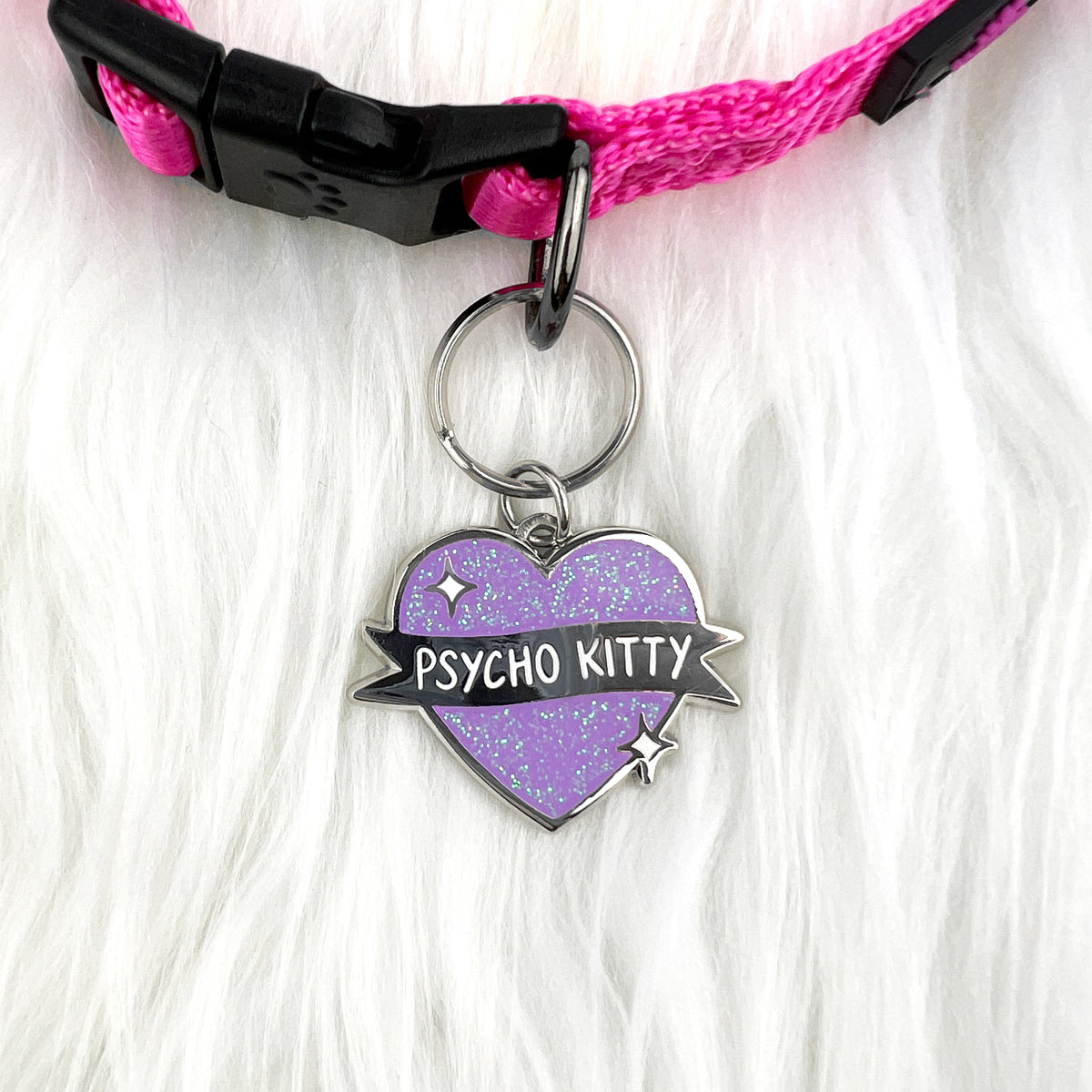 Psycho Kitty // Pet Collar Charm