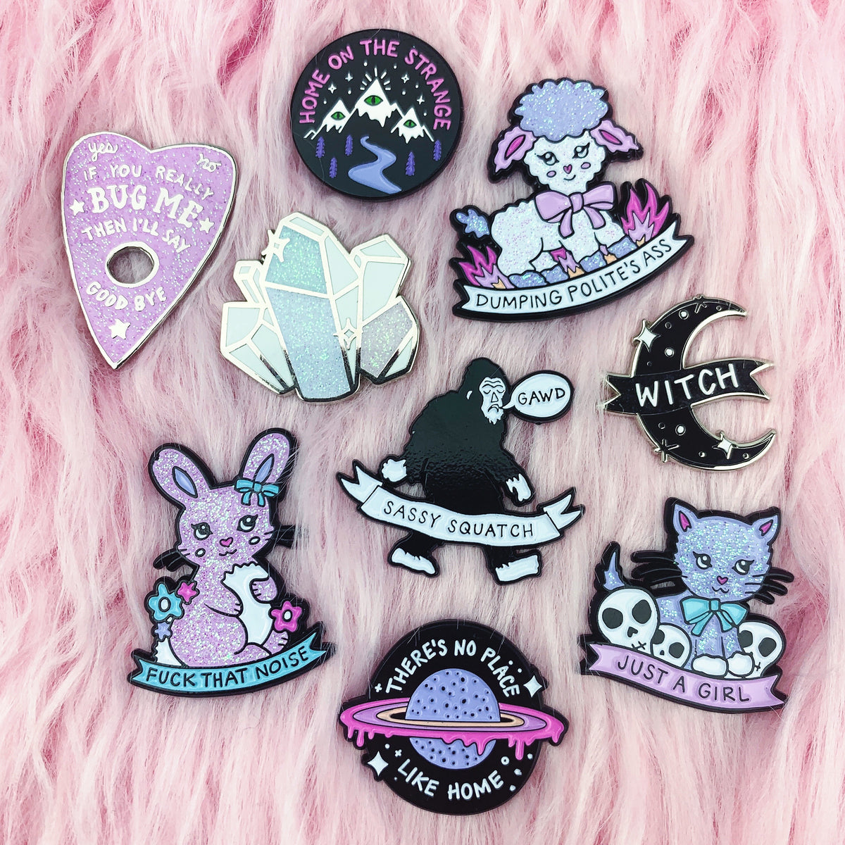 2 Mystery Misfit Enamel Pins