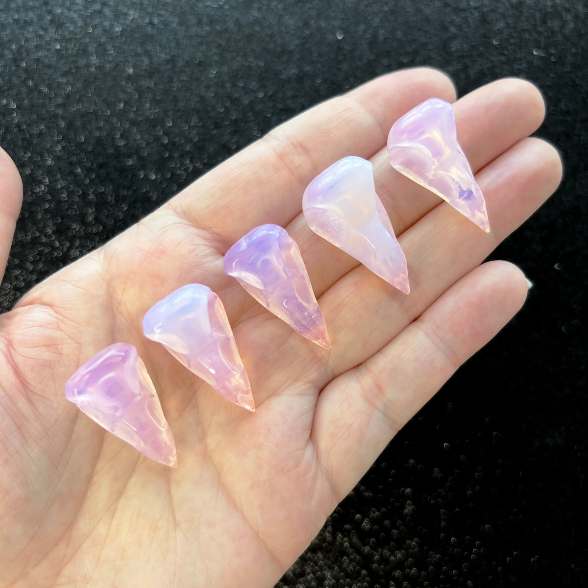 Pink Opalite Bird Skull