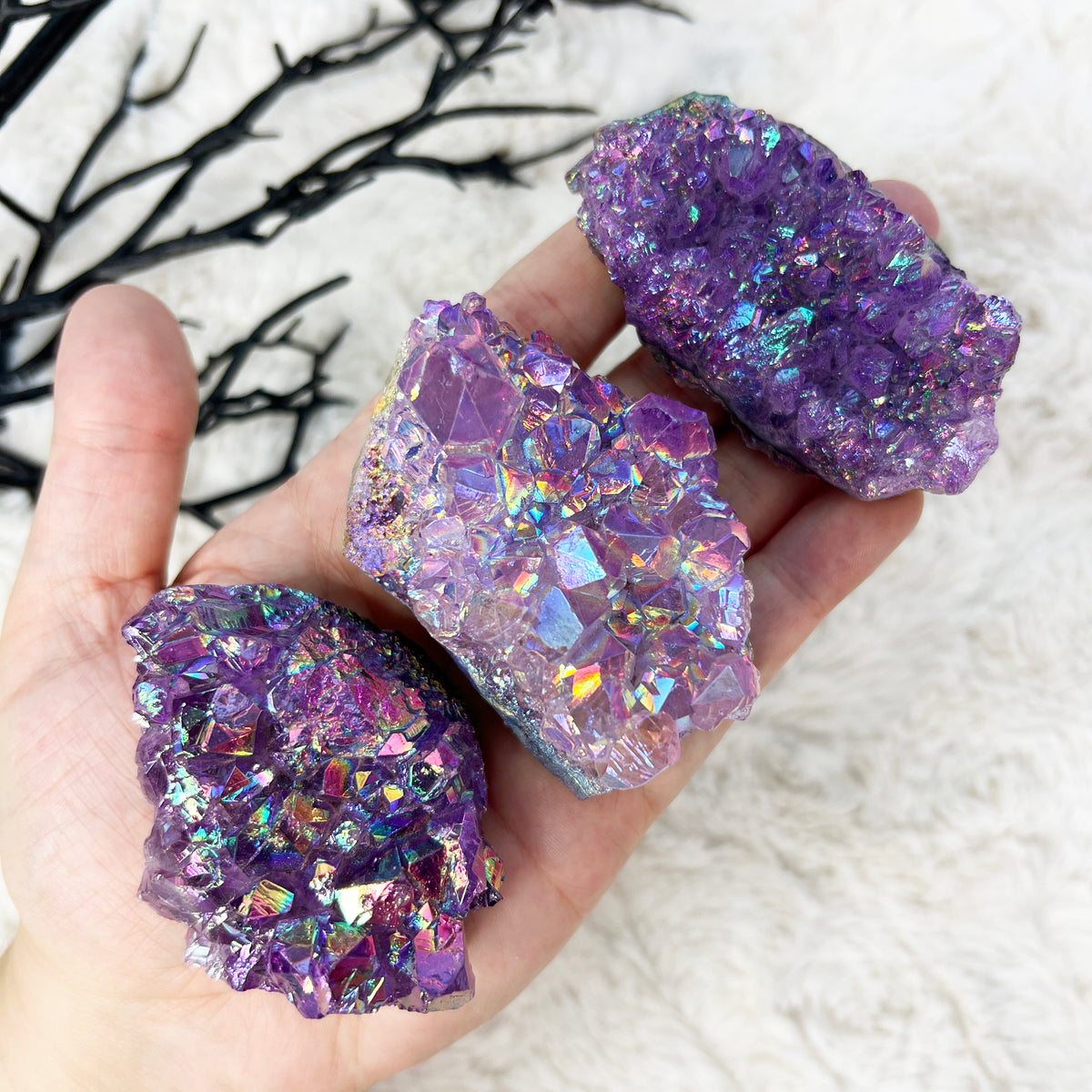 Aura Amethyst Cluster