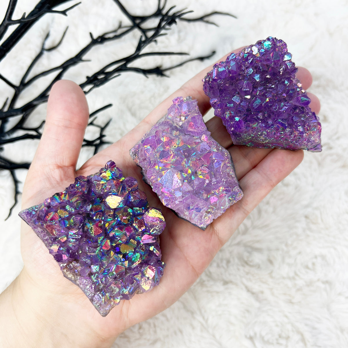 Aura Amethyst Cluster