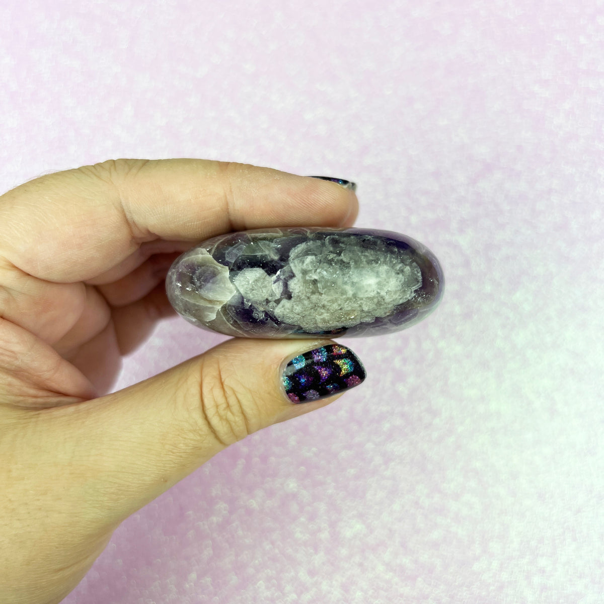 Dream Amethyst Palm Stone