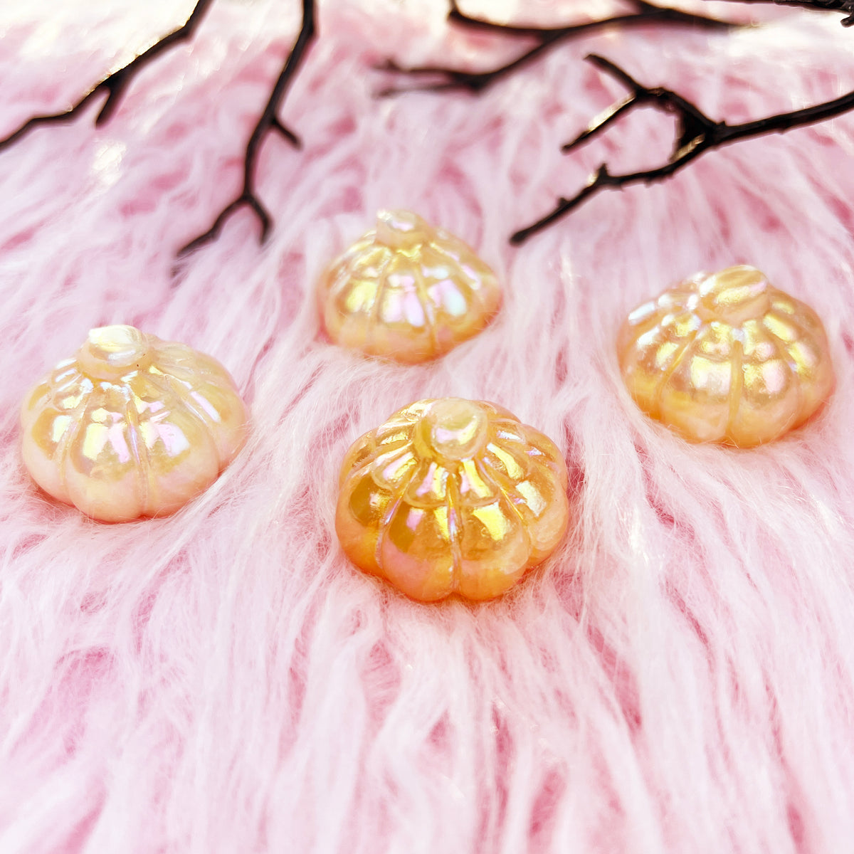 Aura Orange Calcite Pumpkin