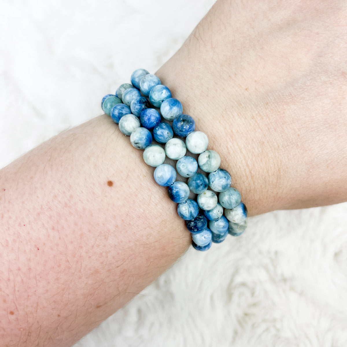 Blue Ice Glacierite Bracelet