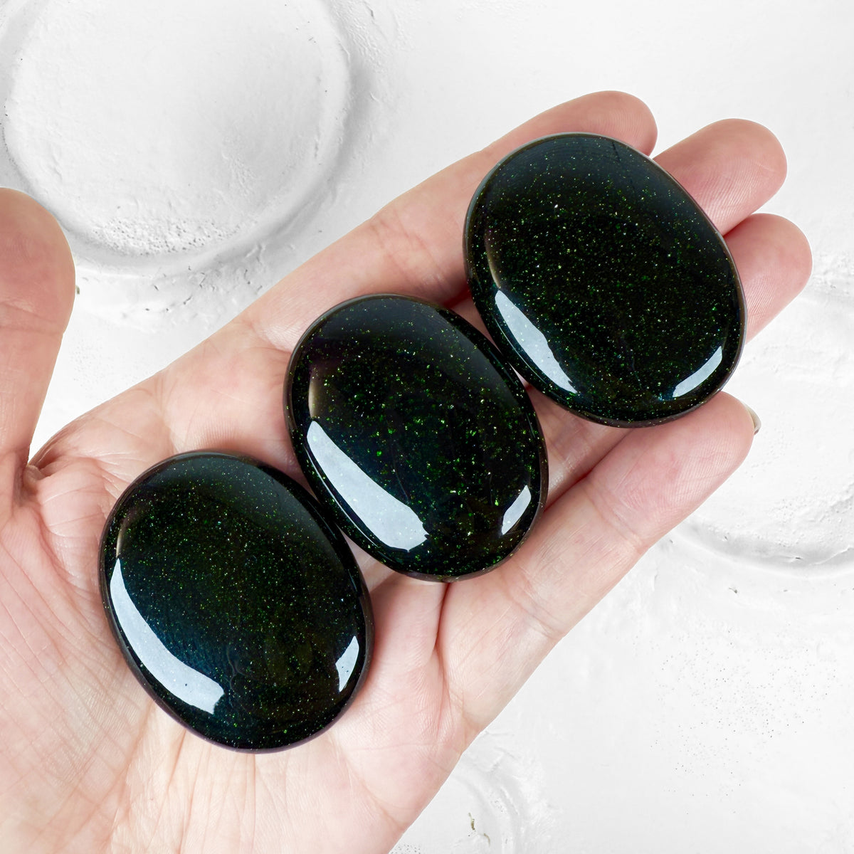 Green Goldstone Palm Stone (aka Sandstone)