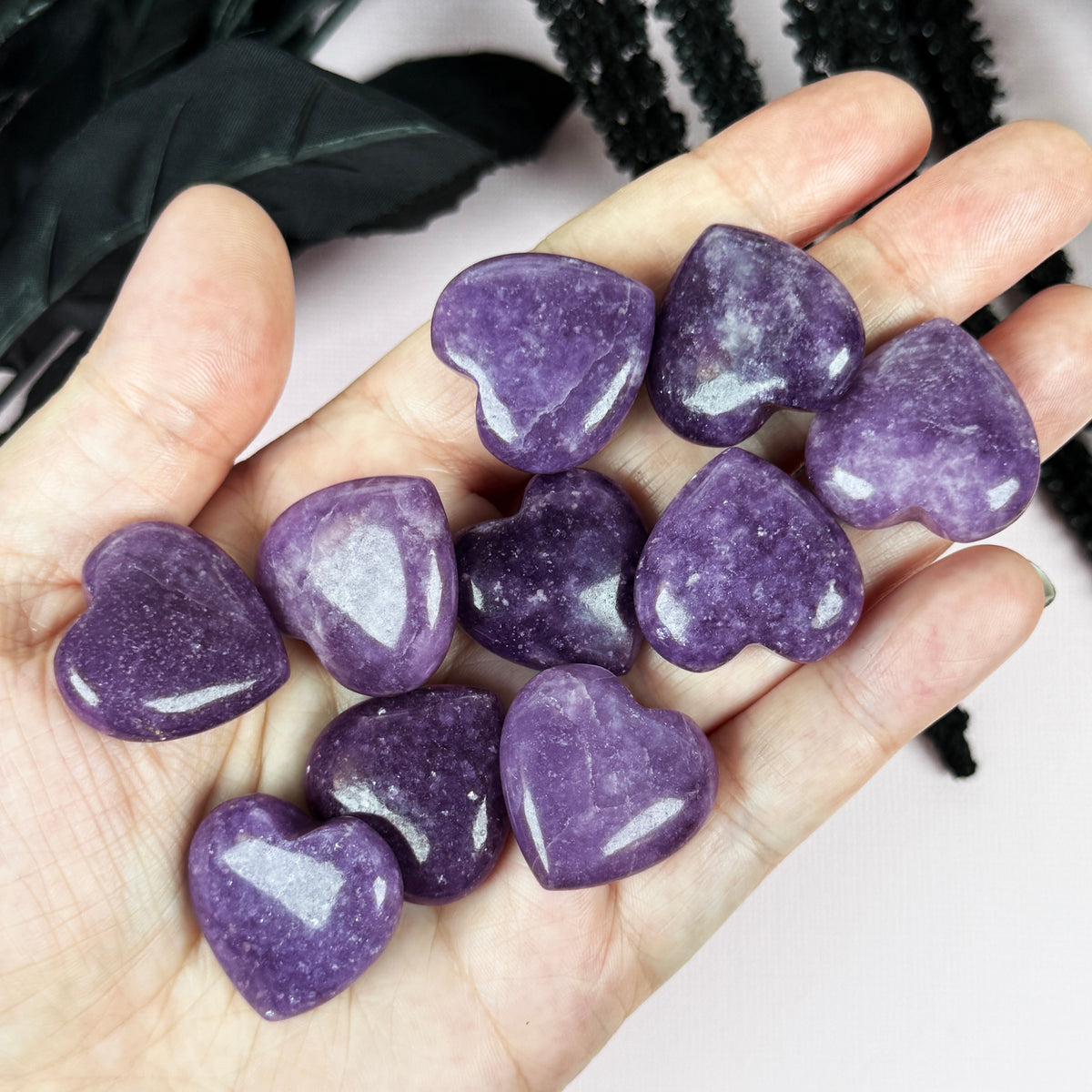 Lepidolite Heart