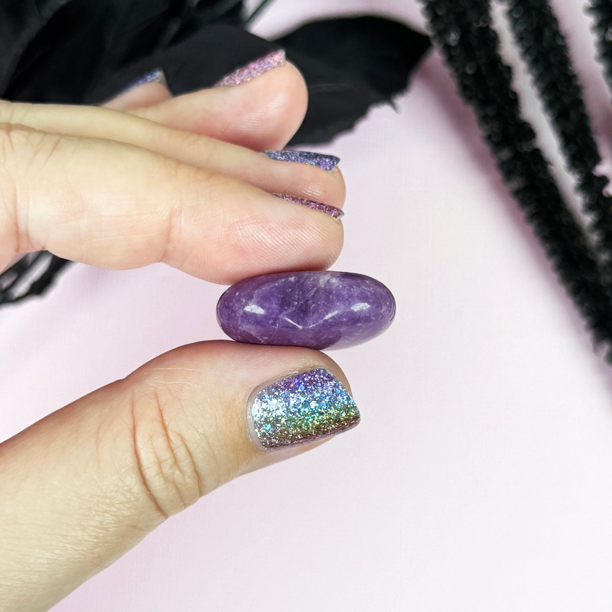 Lepidolite Heart