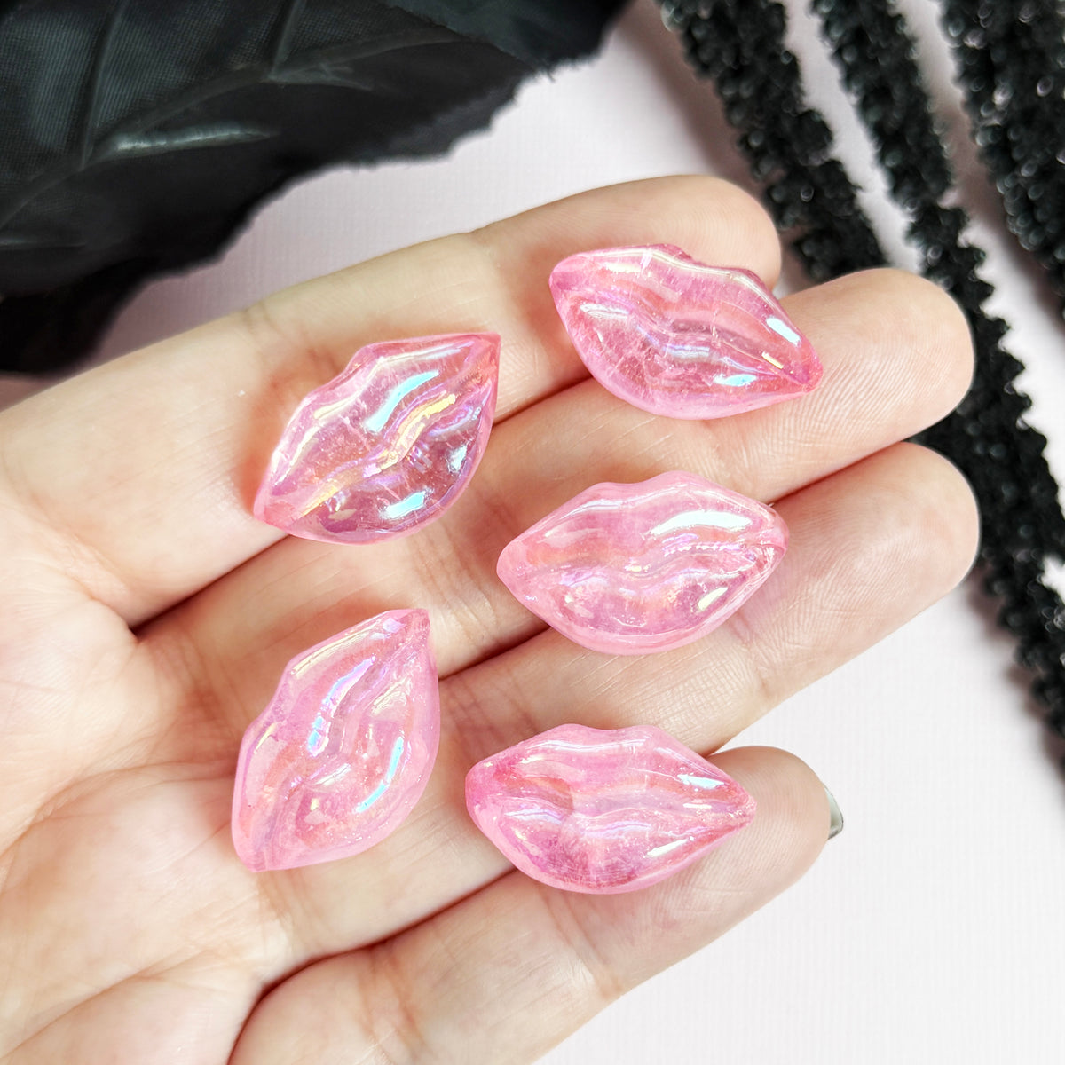 Pink Aura Quartz Lips