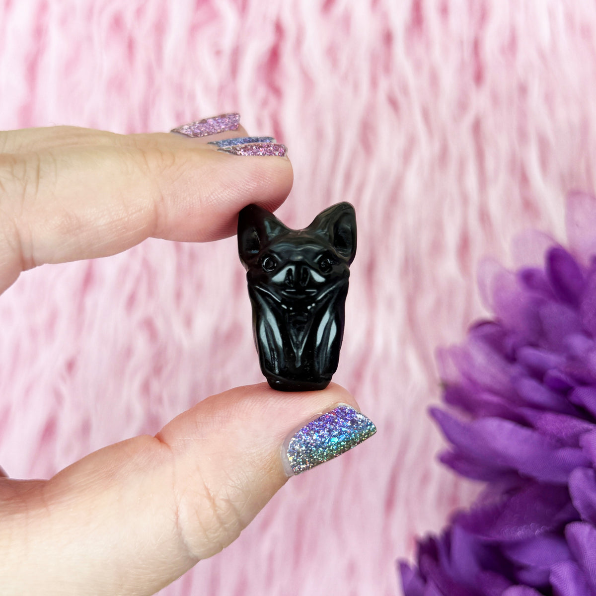 Black Obsidian Bat