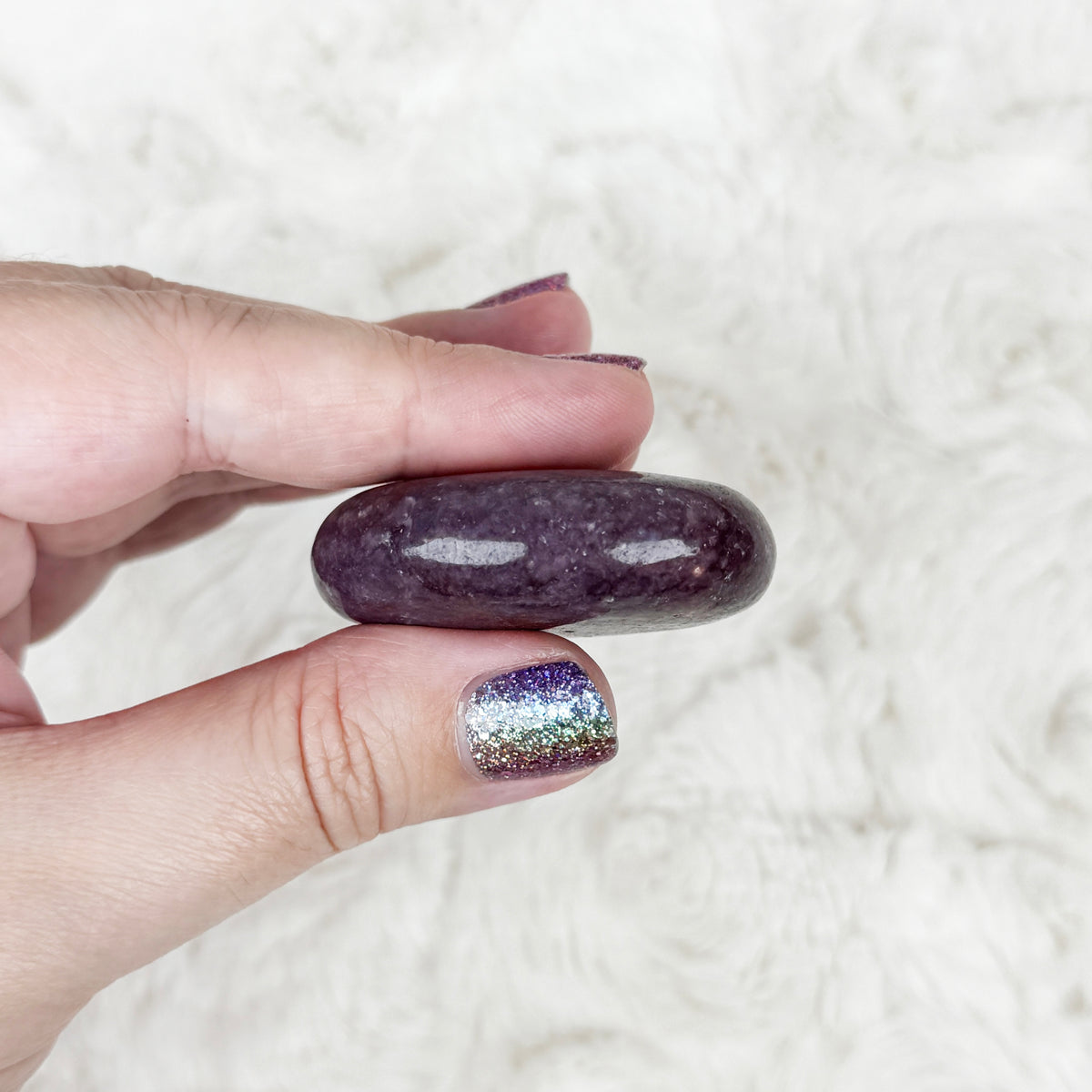 Lepidolite Palm Stone