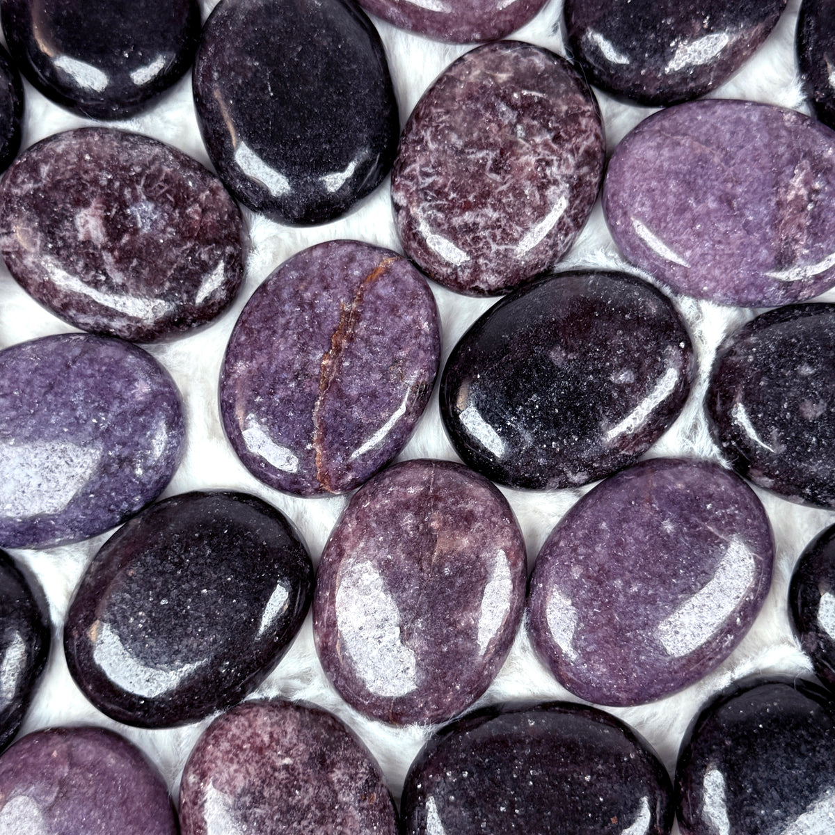 Lepidolite Palm Stone
