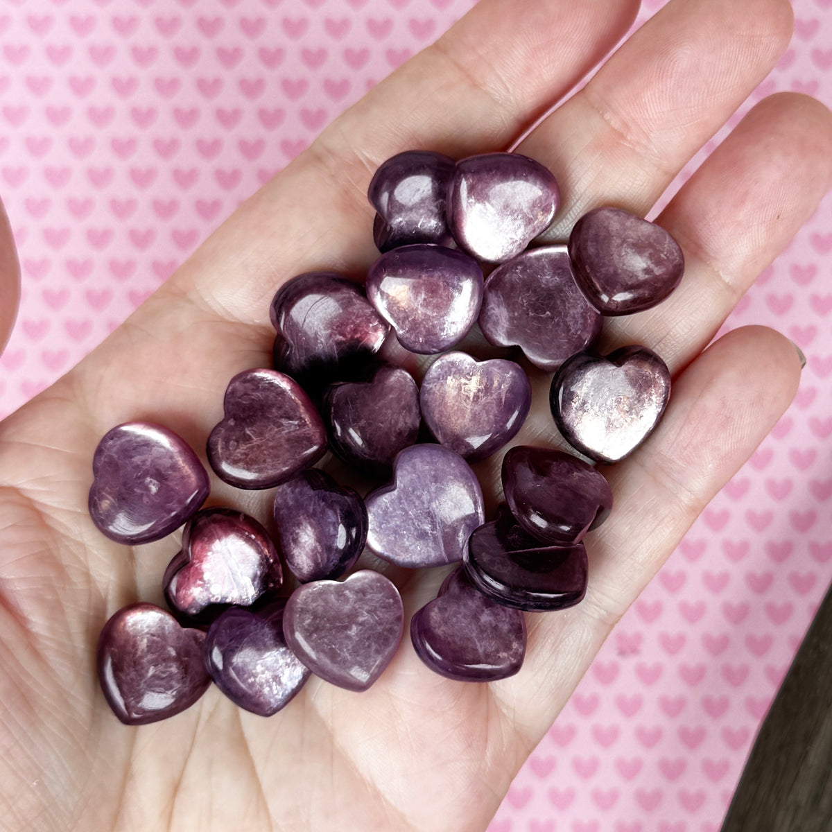 Purple Mica Mini Heart