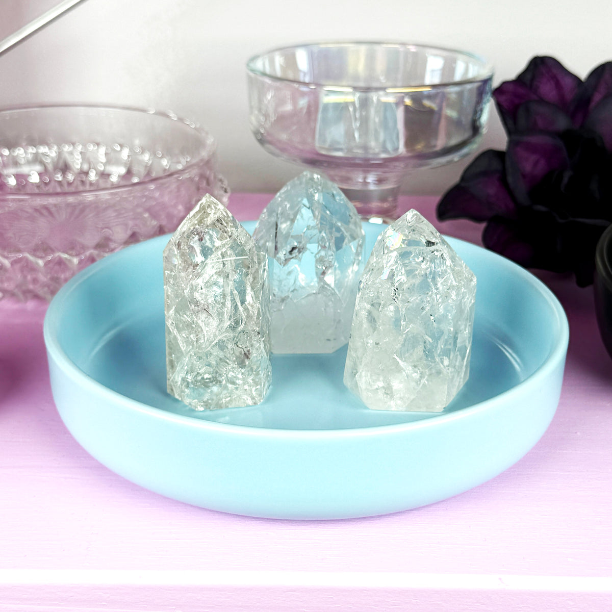 Crackle Quartz Tower