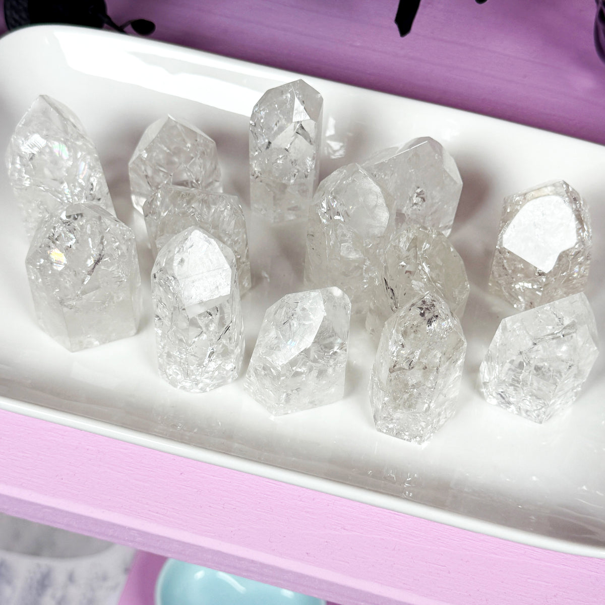 Crackle Quartz Tower