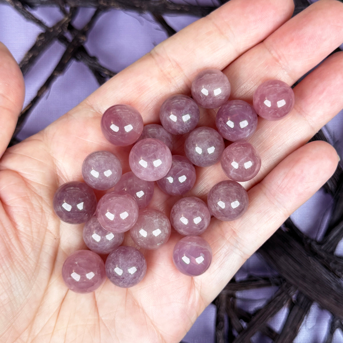 Lavender Rose Quartz Mini Sphere
