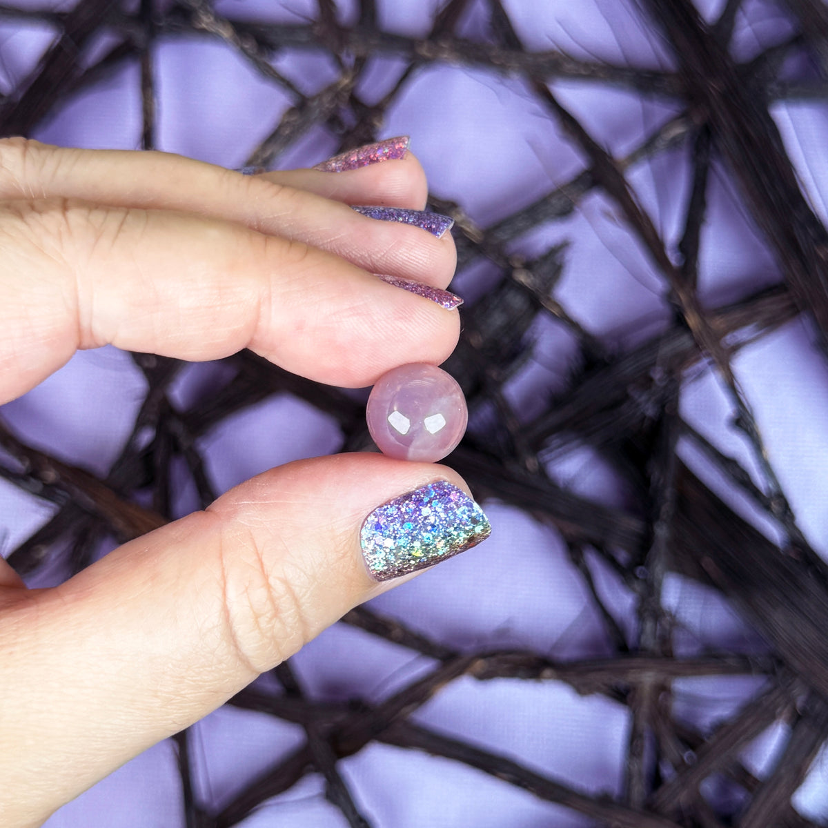 Lavender Rose Quartz Mini Sphere