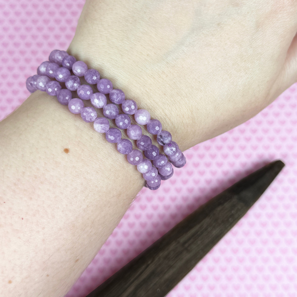 Faceted Phosphosiderite Bracelet