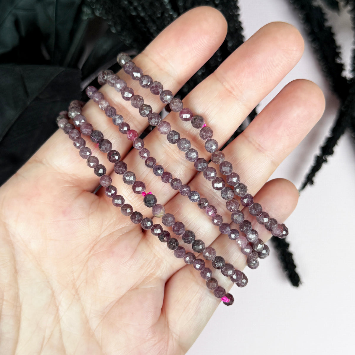 Faceted Ruby Bracelet