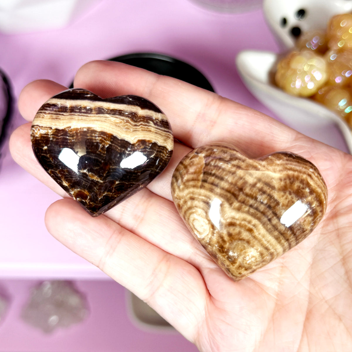Chocolate Calcite Heart