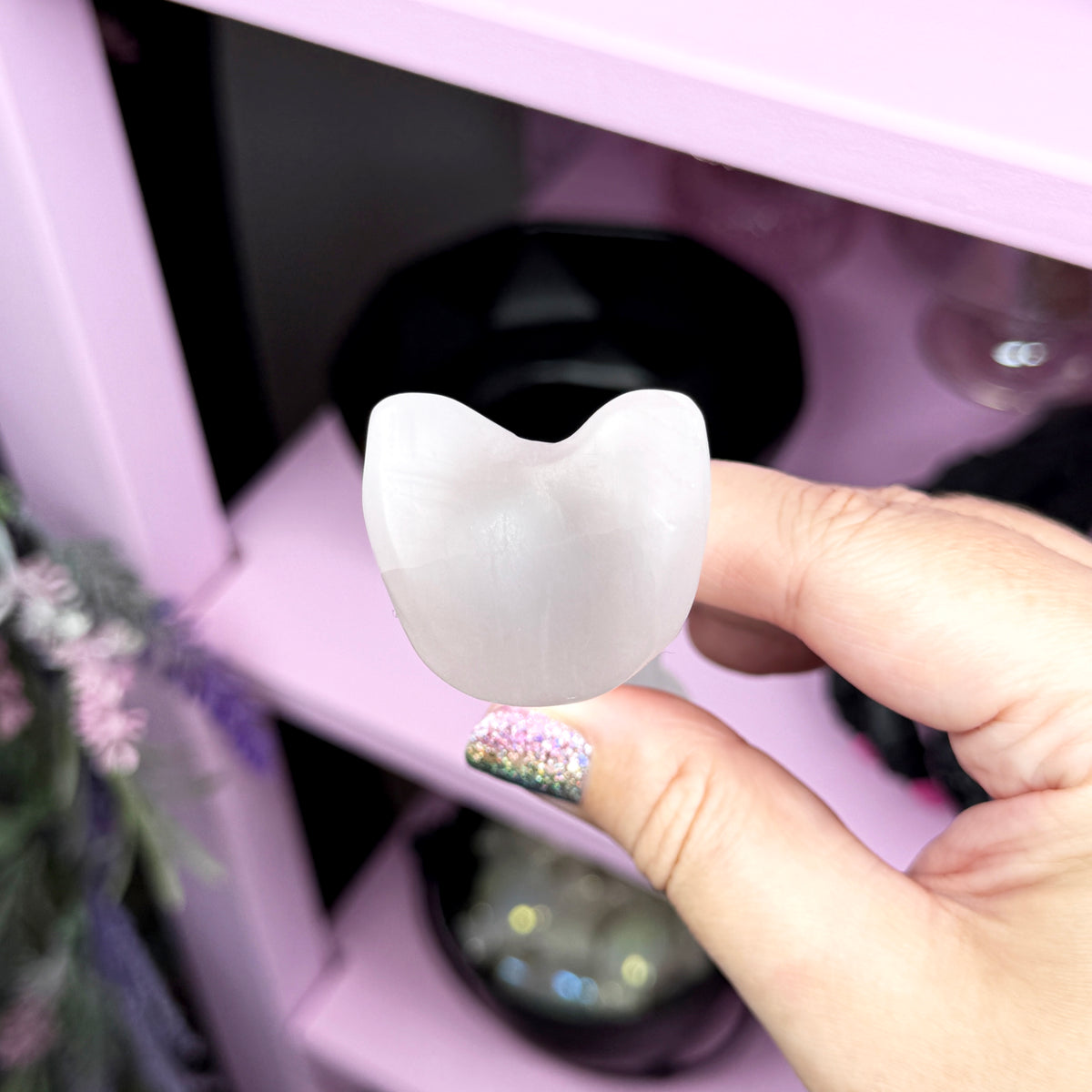 Satin Spar Bone (aka Selenite)