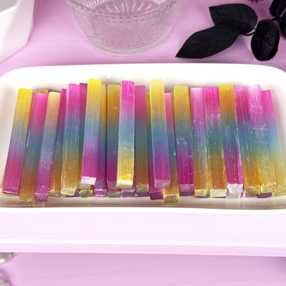 Aura Satin Spar Pixie Stick (aka Selenite)