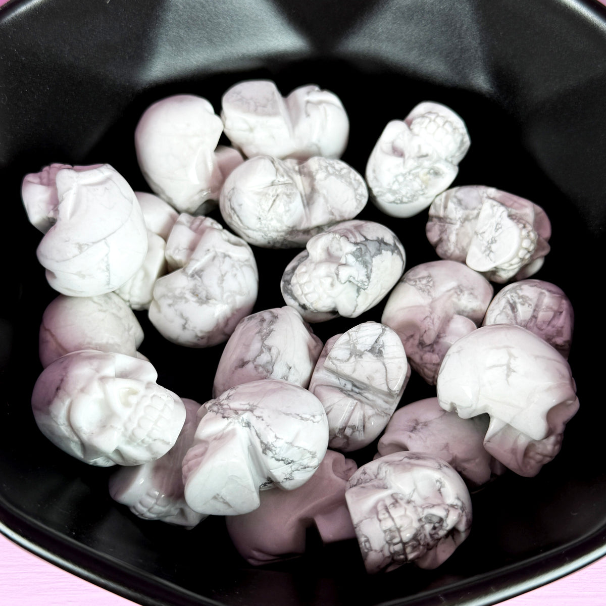 Howlite Skull