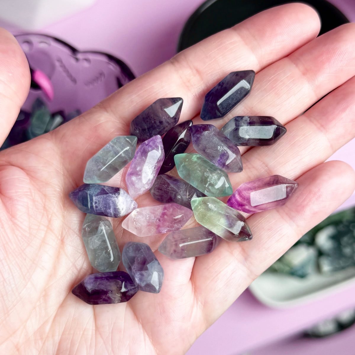 Mini Fluorite DT Point (Double Terminated)