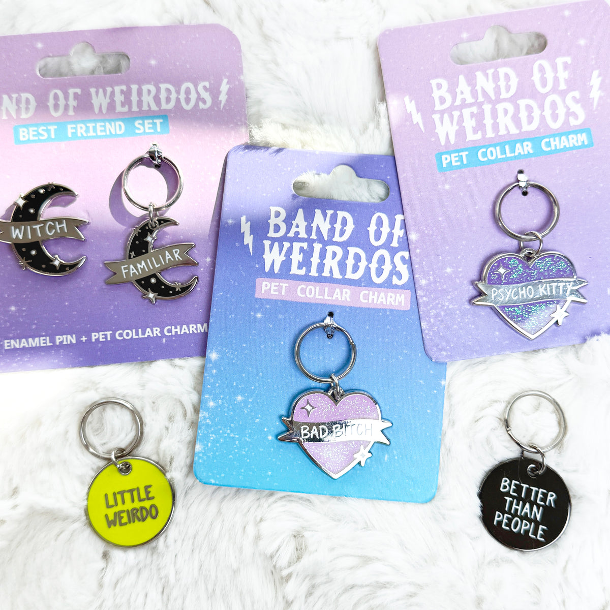 THREE Misfit Pet Charms