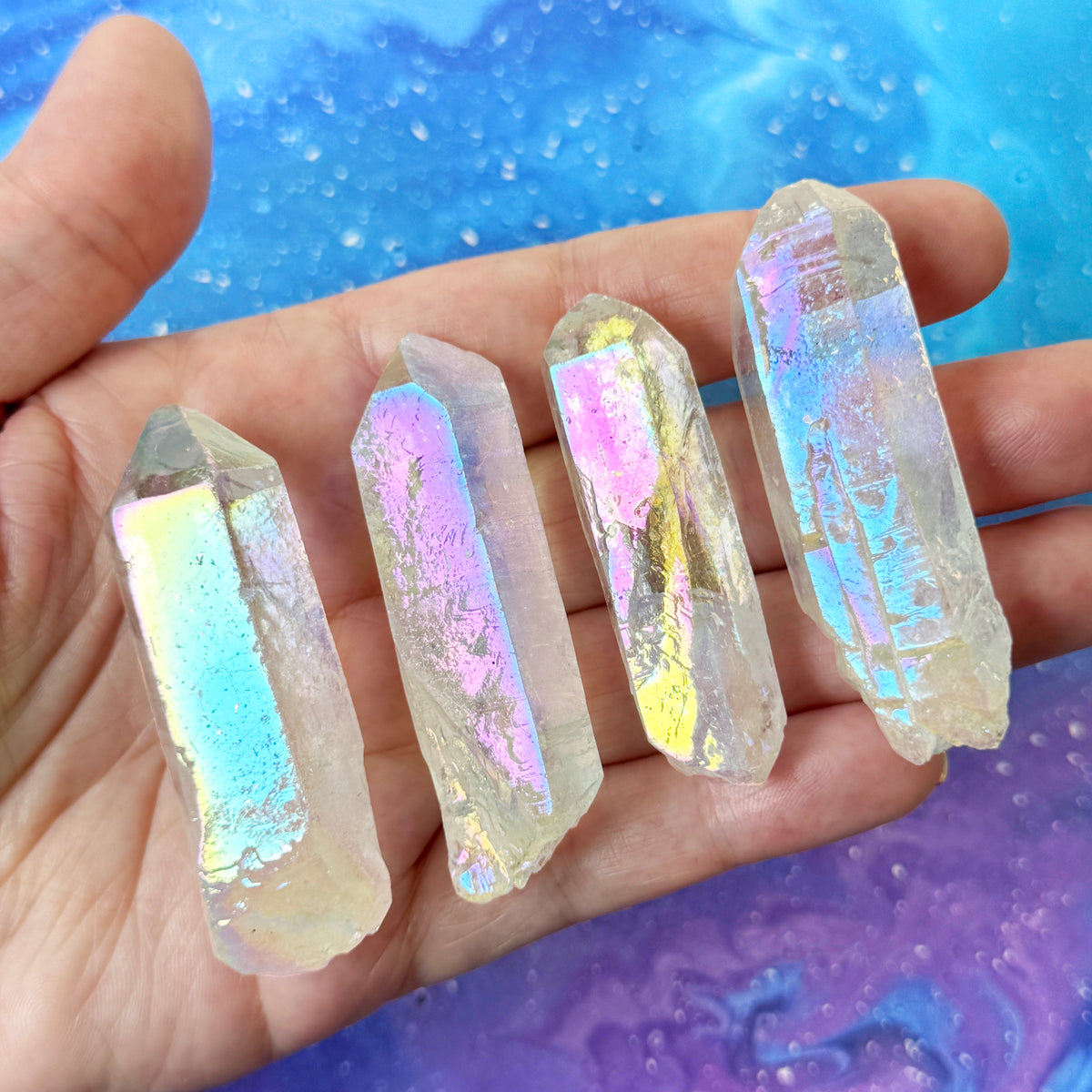 Aura Quartz Rough Point