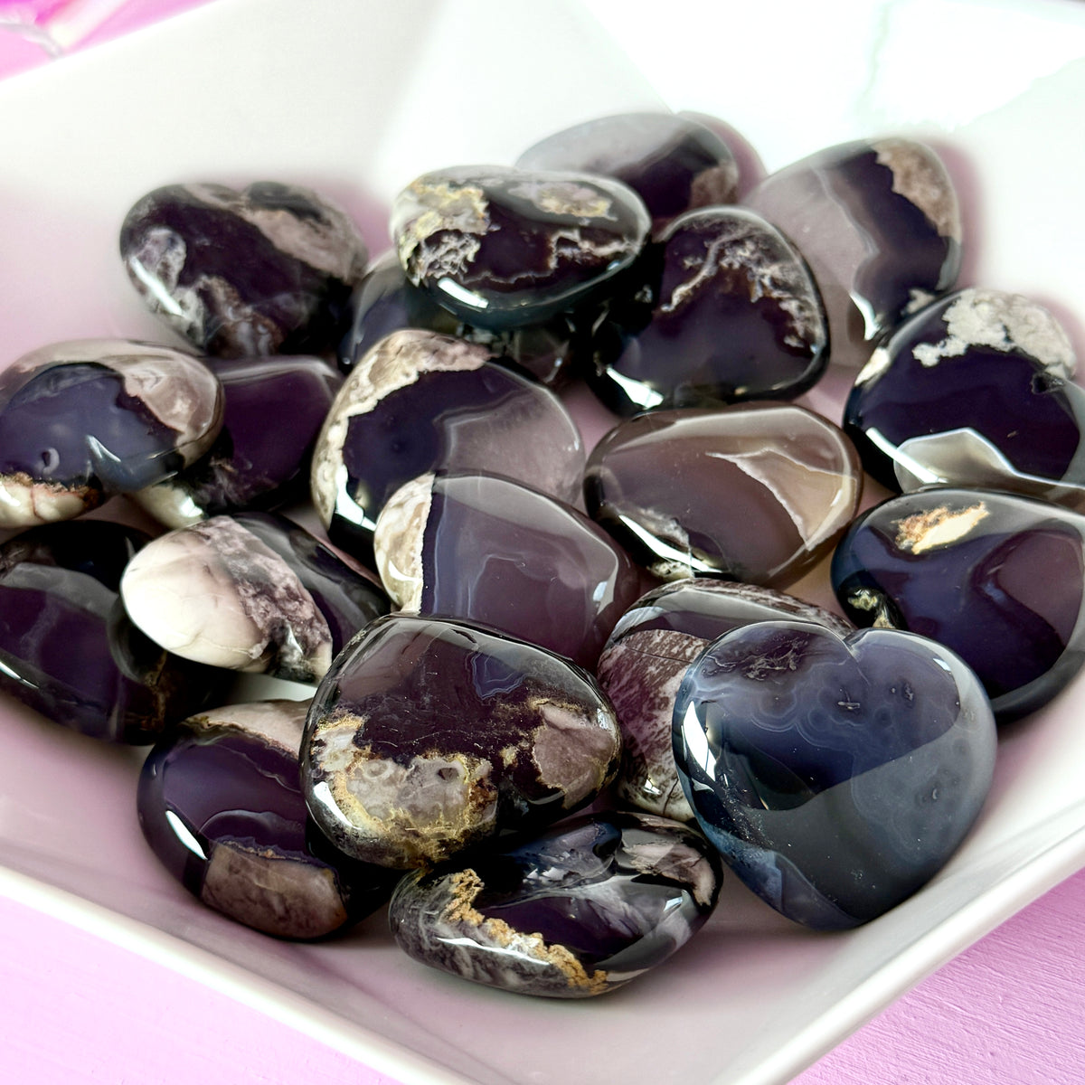 Volcanic Agate Heart