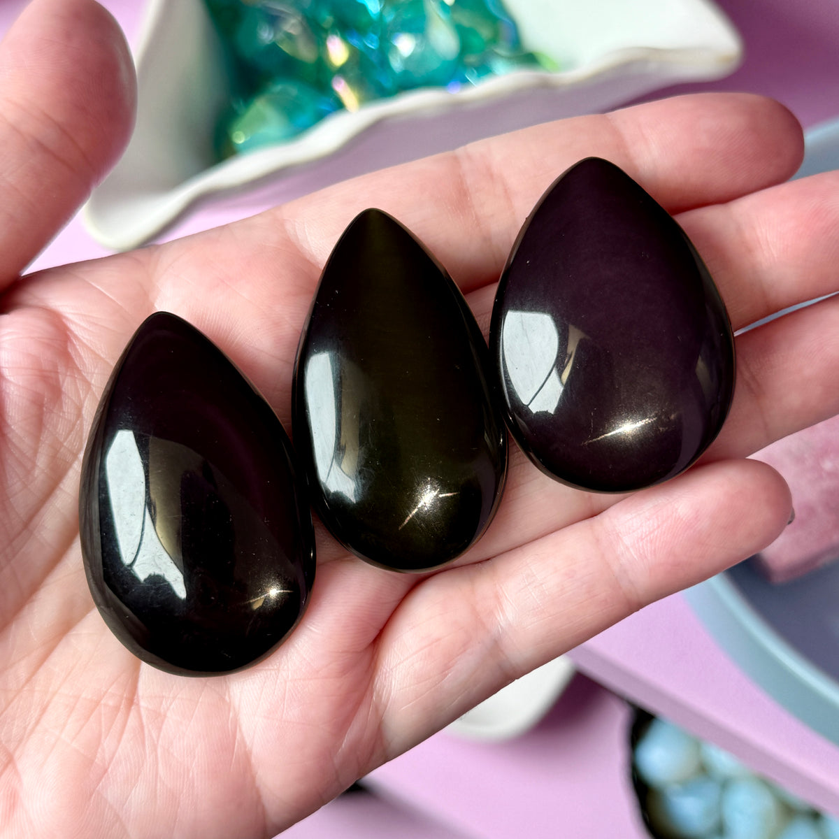 Rainbow Obsidian Drop