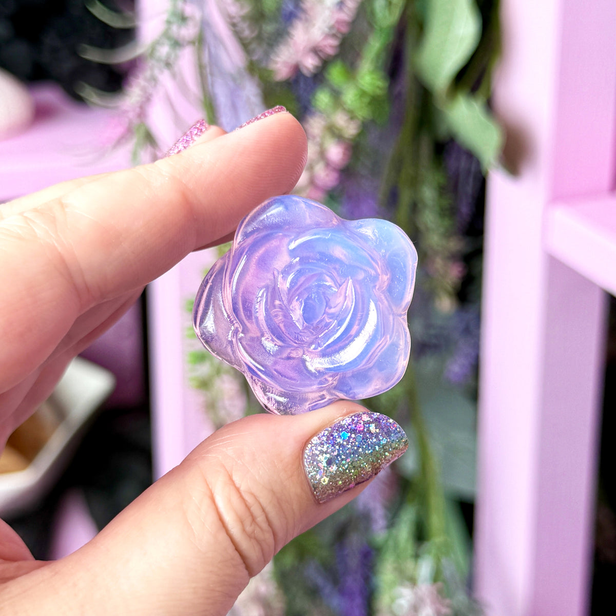 Pink Opalite Flower