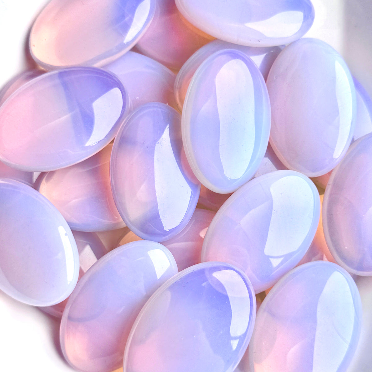 Pink Opalite Palm Stone