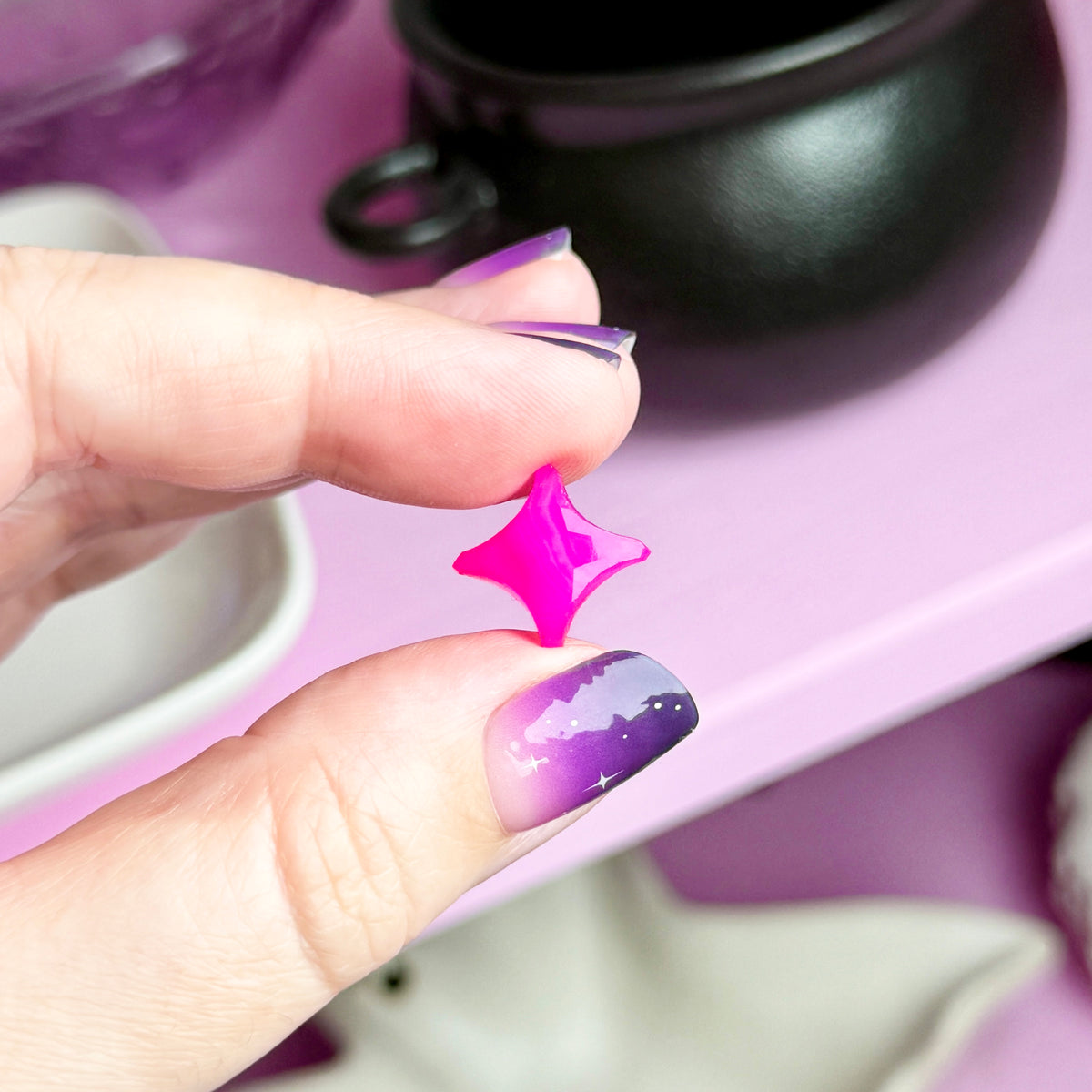 Pink Dyed Chalcedony Mini Star