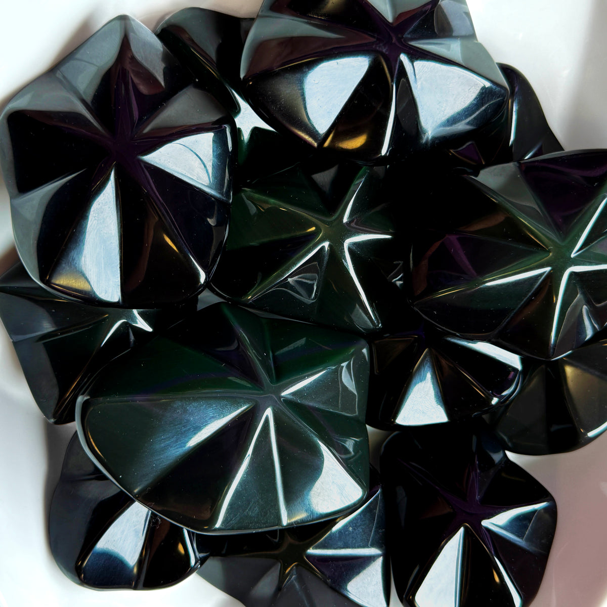 Rainbow Obsidian Star