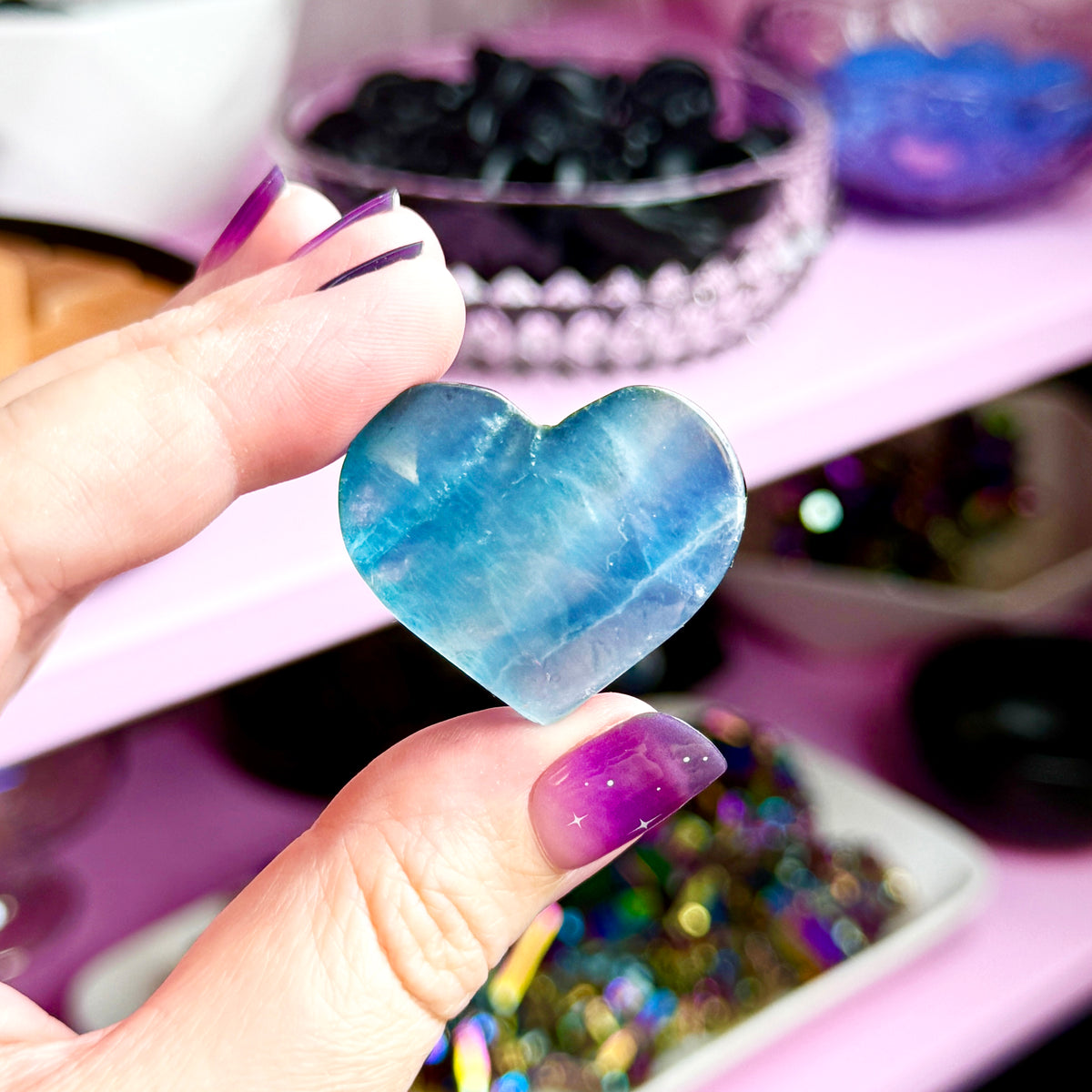 *MISFIT* Fluorite Heart