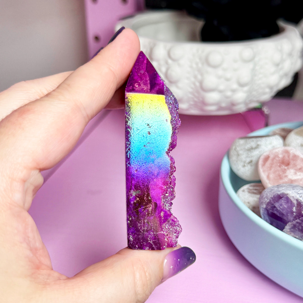 *MISFIT* Pink Aura Sphalerite Tower