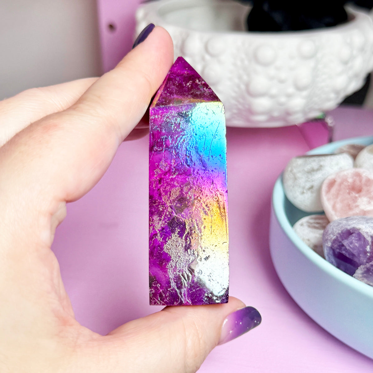 *MISFIT* Pink Aura Sphalerite Tower
