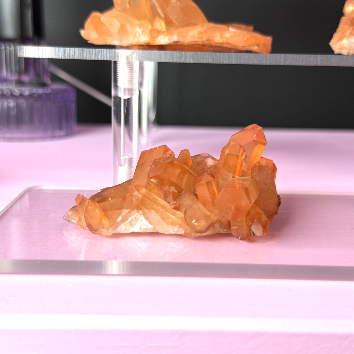 Tangerine Quartz Cluster