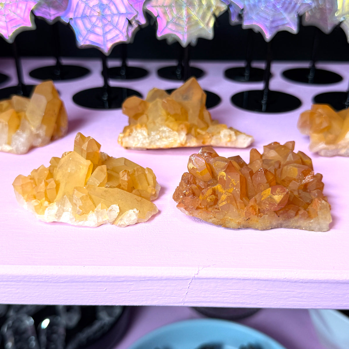Tangerine Quartz Cluster