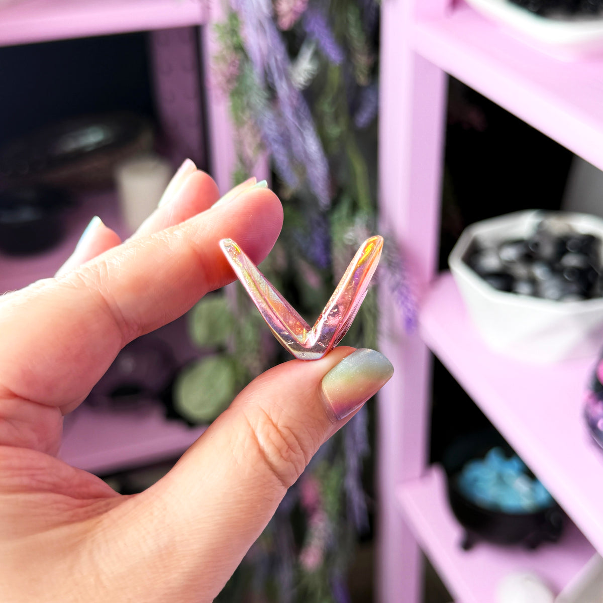Aura Fire Quartz Butterfly