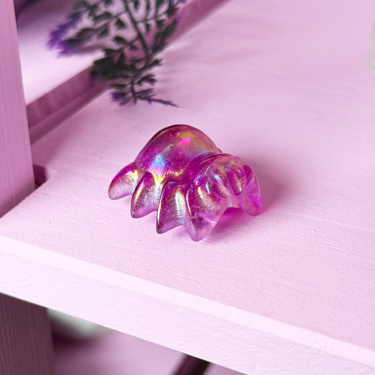 Pink Aura Quartz Spider