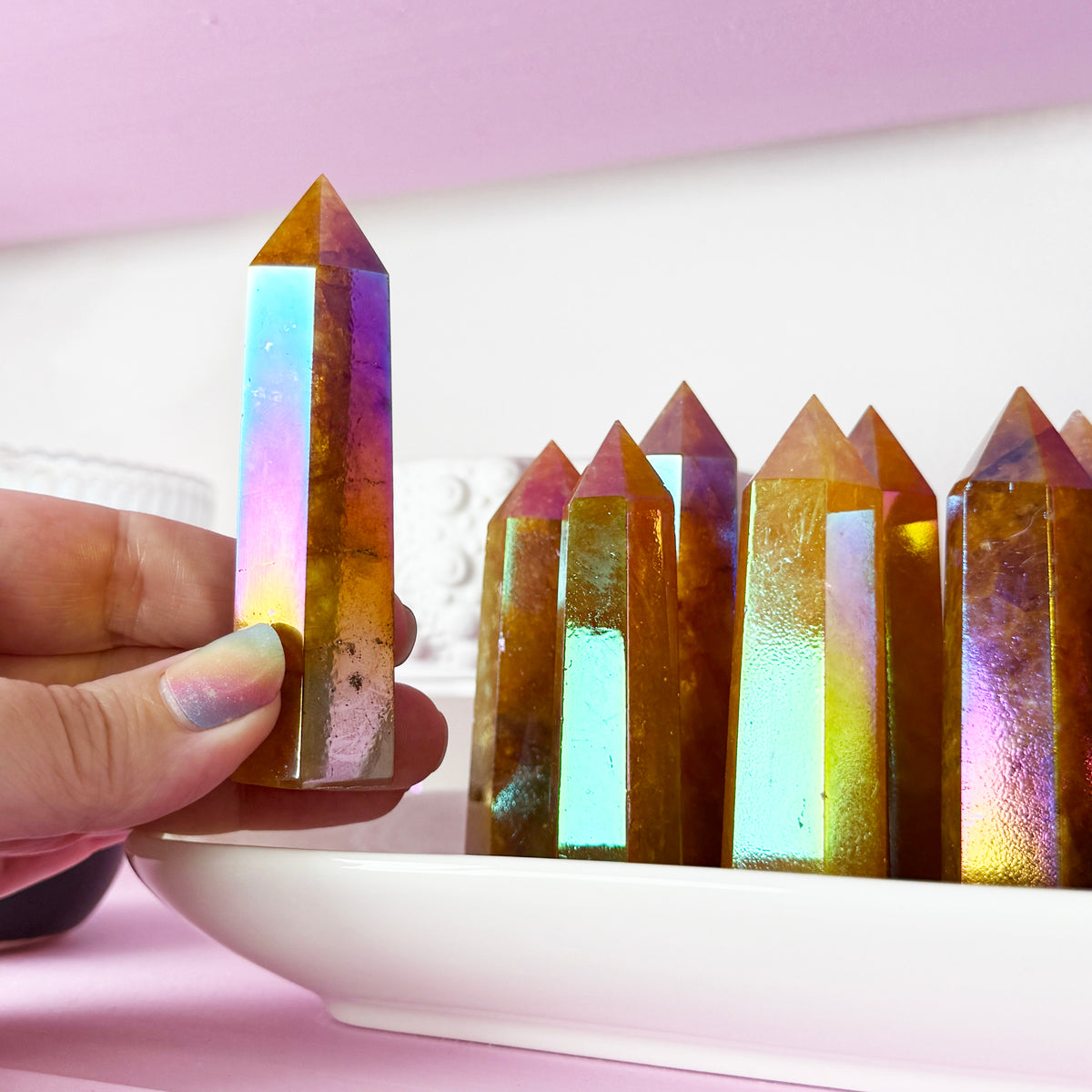 *MISFIT* Aura Golden Healer Quartz Tower